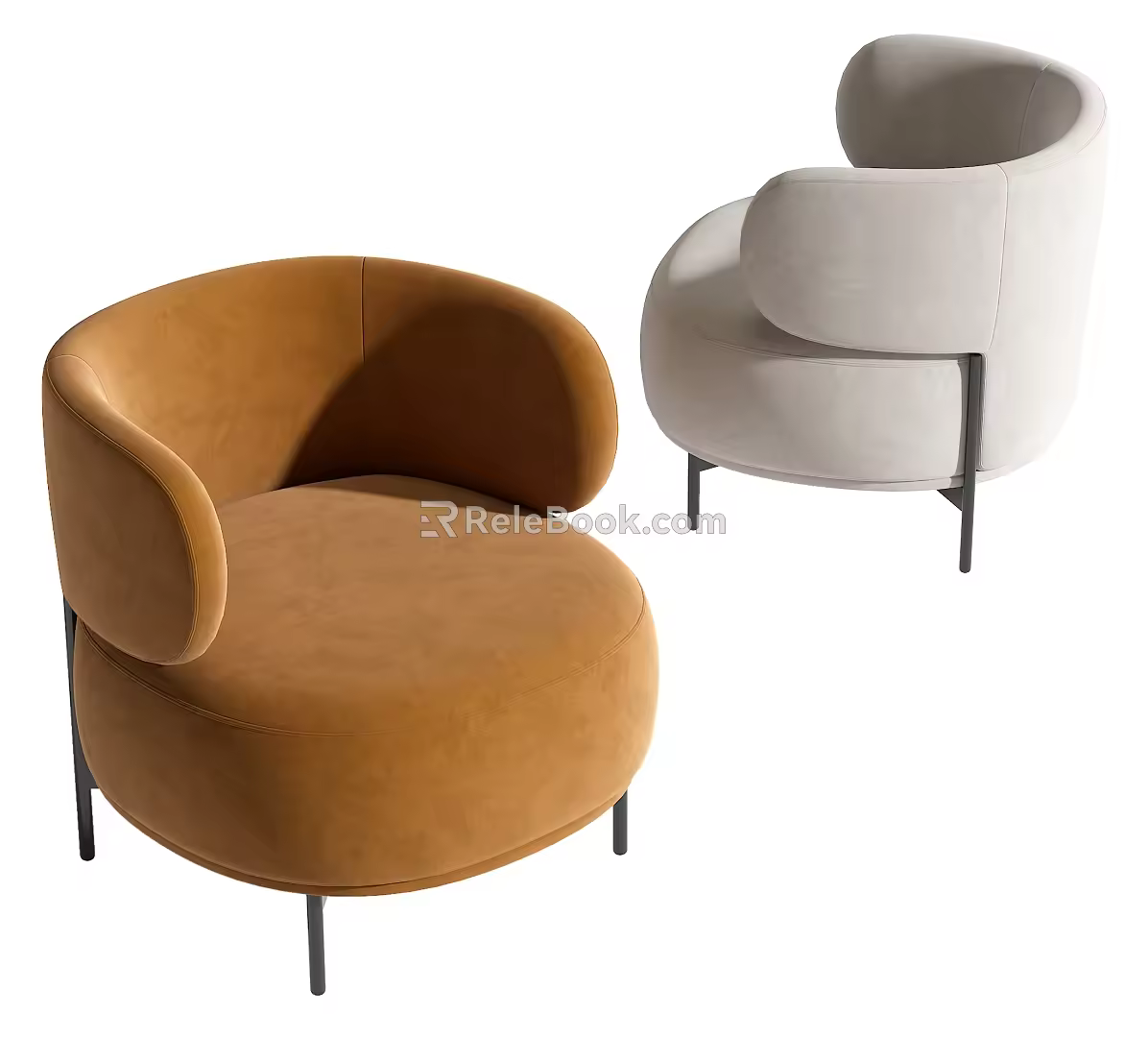 Single sofa 3d model
