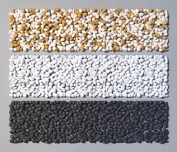 Modern Stone Gravel Pebbles 3d model