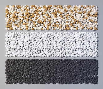 Modern Stone Gravel Pebbles 3d model