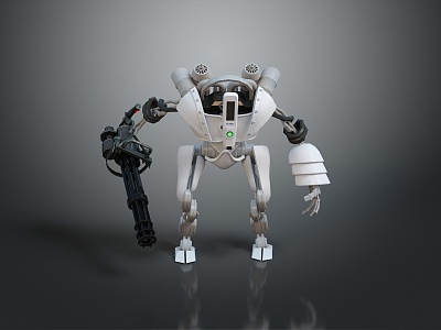 Mech Warrior Mech Soldier Machine Battlearm Mechanical Battlearm Machine Fighter Robot 3d model