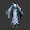 Traditional Chinese Dress As Living Essential With Blue White Color And Elegant Flowing Design
