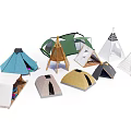 Different Types of Stylish Camping Tents with Teepee Dome and Popup Designs