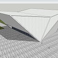 Modern Exhibition Hall Architecture Exhibition Hall Gymnasium Exhibition Center Library Cultural Center 3d model