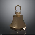 Copper Bell with Ring Hook and Round Base in Metallic Finish