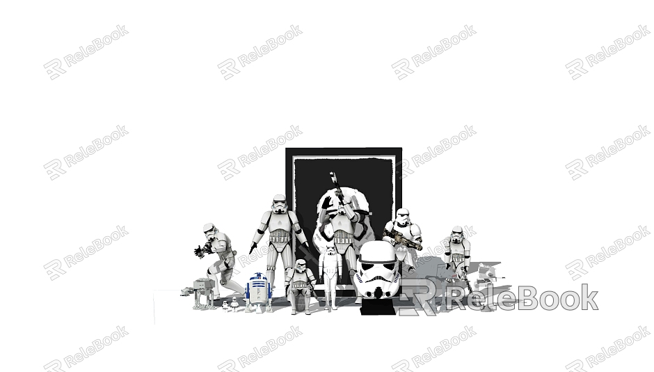 Modern Movie Character Star Wars Empire Soldier model