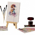 Painting tools Oil painting Watercolor painting Sketchpad easel 3d model