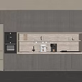 Modern Kitchen Interior With Light Wood Cabinets Integrated Appliances And Stone Countertop
