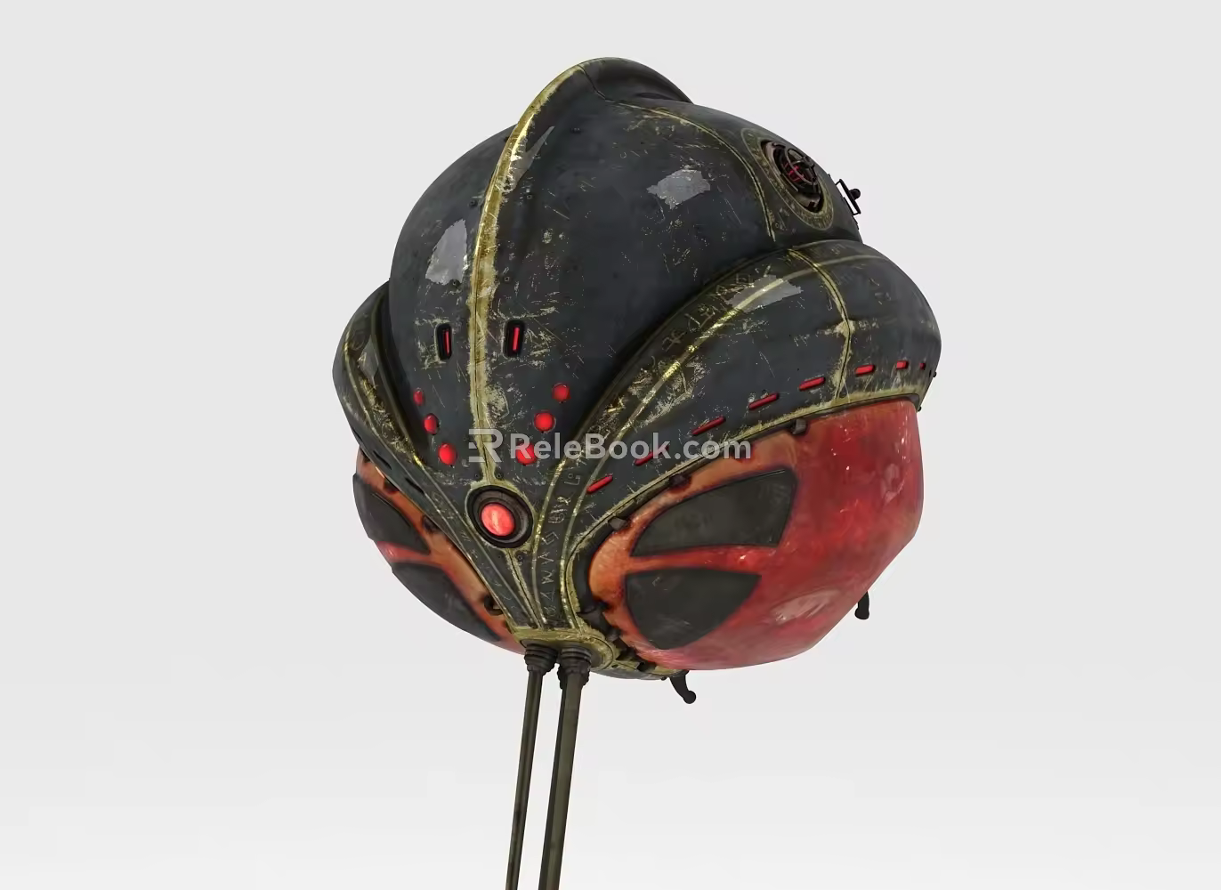 alien battle machine alien science and technology ball sci-fi vehicle 3d model