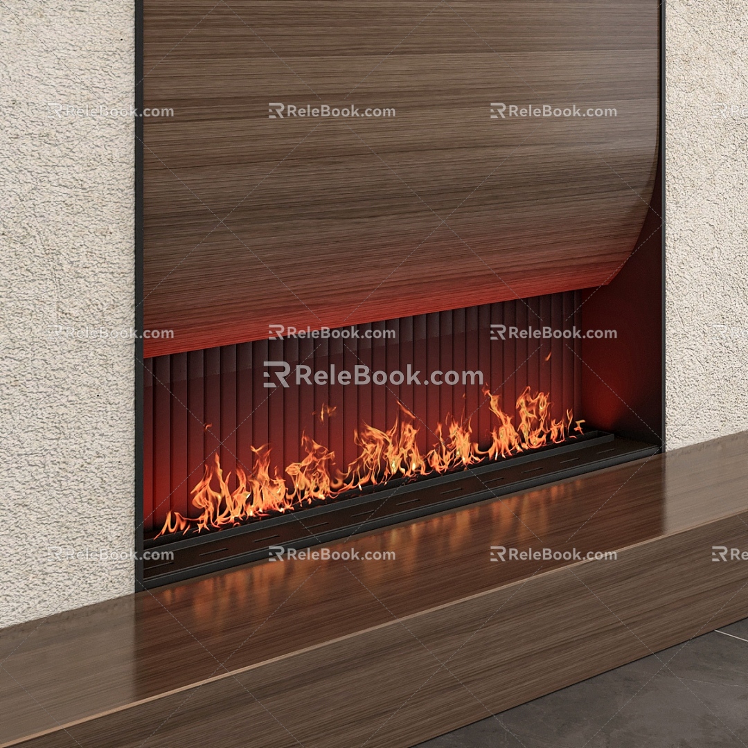 Electronic Fireplace 3d model