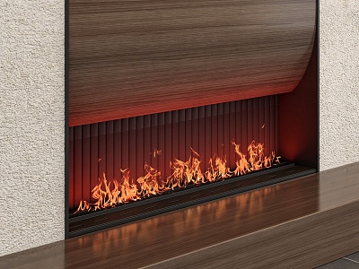 Electronic Fireplace 3d model