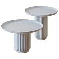 Modern Coffee Table Design With Ribbed Glass Base And Gold Metal Top