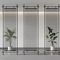 Screen partition 3d model