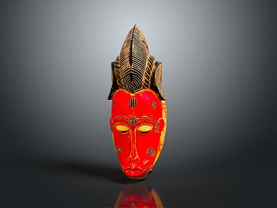 Mask Tribal Mask Game Mask Cartoon Mask Animal Mask Realistic 3d model