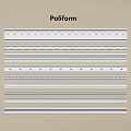 Poliform Different Elegant Styles Gypsum Cornice Display For Interior Decoration