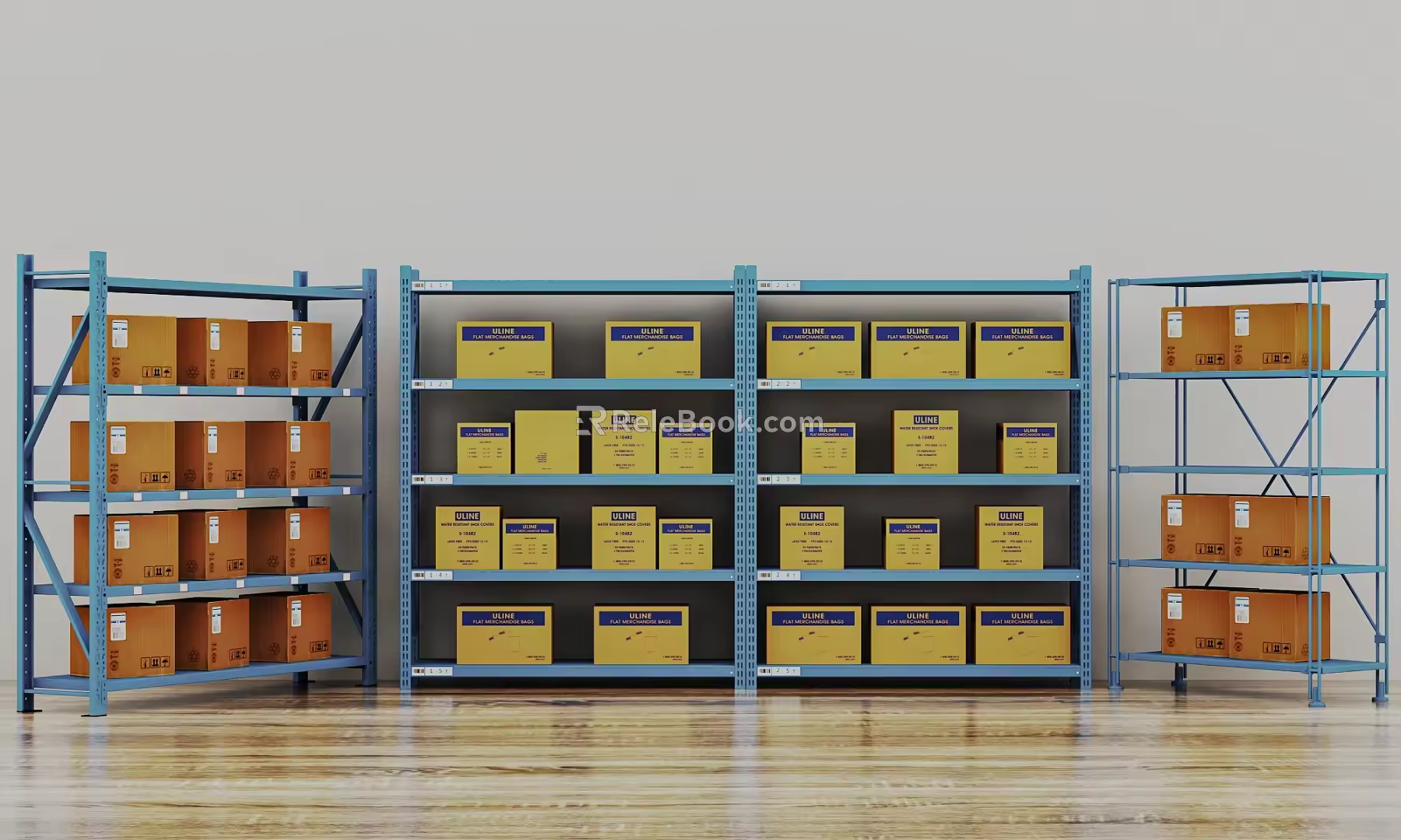 Shelf Lifting Shelf Express Shelf Storage Rack Carton 3d model