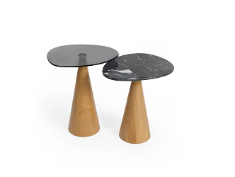 Antique Side Table Living Room Sofa Side Table Special-shaped Small Table Small Coffee Table Solid Wood Vintage Coffee Table 3d model