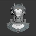 Modern Sci-Fi Equipment Sci-Fi Helmet Alien Helmet High-Tech Helmet 3d model
