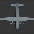Cosmic Aerospace Model Design Featuring Light Blue Body With Four Propellers And Dark Background