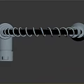 Modern Stainless Steel Kitchen Faucet With Flexible Hose And Rotatable Spout