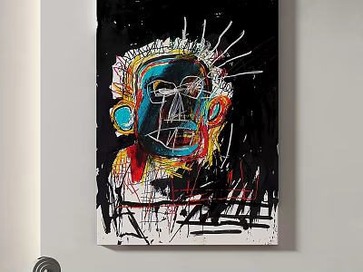 Simple abstract decorative painting 3d model