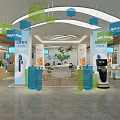 Vivo 5G Series Mobile Phone Showroom With Display Counters And Digital Screens