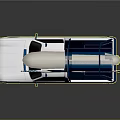 SUZUKI Pickup Truck In White And Blue With White Kayak On Truck Bed