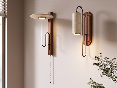 Quiet wind wall lamp model