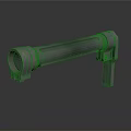 High Quality Weapon Barrel With Metal Construction And Tactical Design Features 3d model
