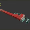 Pipe pliers vise vise bench vise wrench wrench tool hardware tool processing tool furniture 3d model