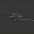 Vintage Military Vehicle Equipped With Artillery Gun Wheel And Support Bracket