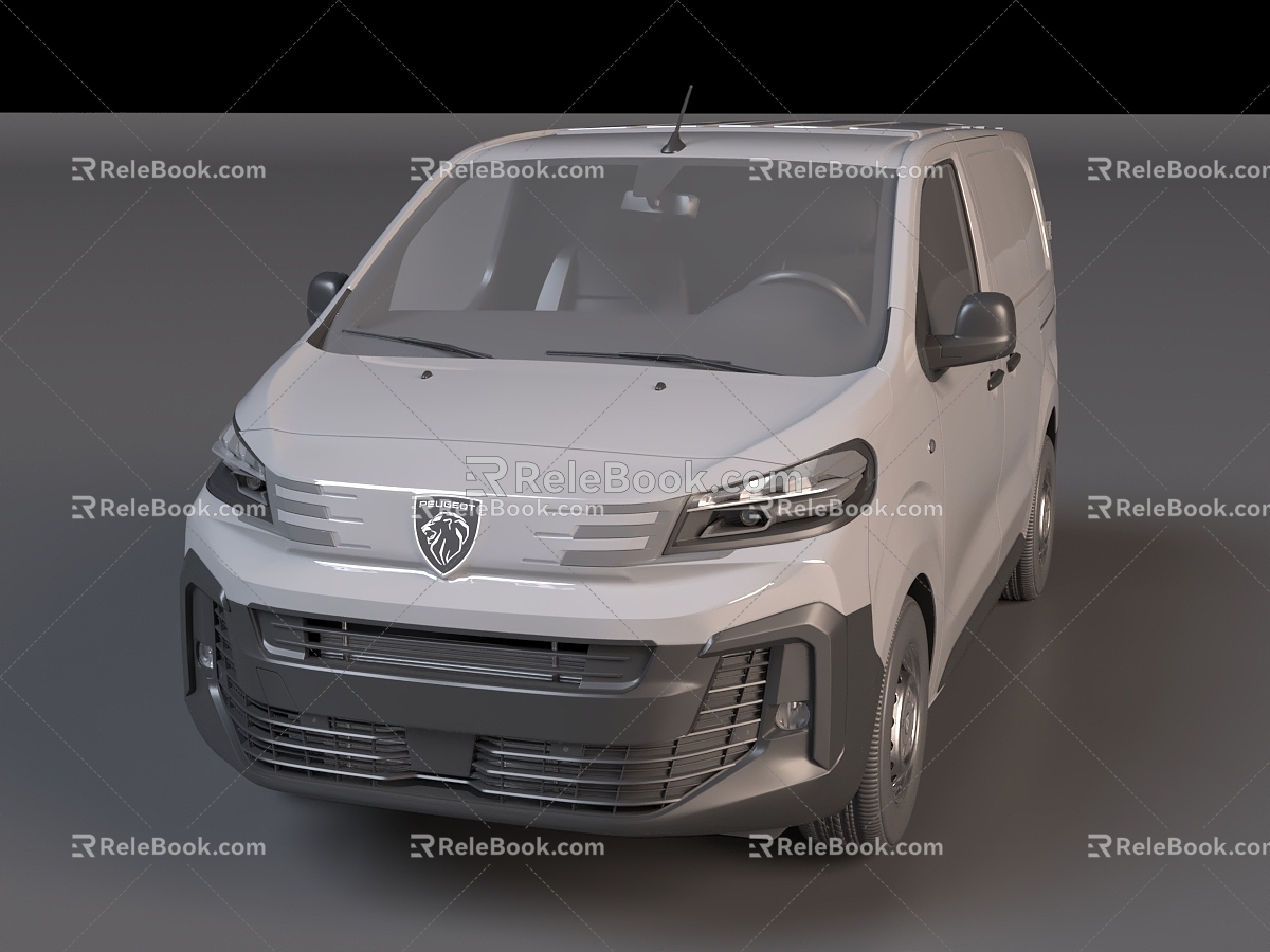 car truck passenger car 3d model