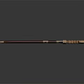 Classic Decorative Swords With Red Scabbards Brown Hilts And Metal Accents