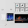 Projection Monitoring System Setup With Projectors Screens Whiteboard And Display Devices
