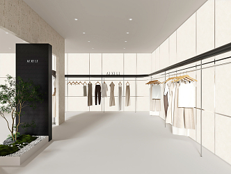 Modern Clothing Store 3d model