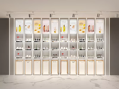 Modern Shopping Mall Store With Neatly Arranged Shelves And Various Products 3d model