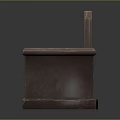 Brown Textured Sofa With Simple Design Armrests And Backrest Details