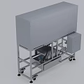 Industrial Equipment with Metal Frame Mobile Design Control Panel and Mechanical Components