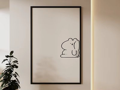 Modern Decorative Painting Hanging Painting 3d model