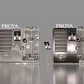 PROYA Interactive Zone Featuring Modern Display Cabinets And Product Screens 3d model