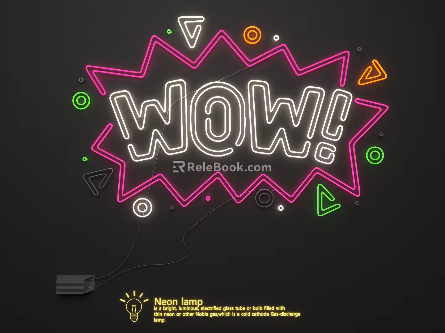 Neon Light 3d model