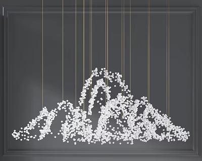 Modern Chandelier Creative Glass Small Chandelier Chandelier Combination Creative Chandelier 3d model