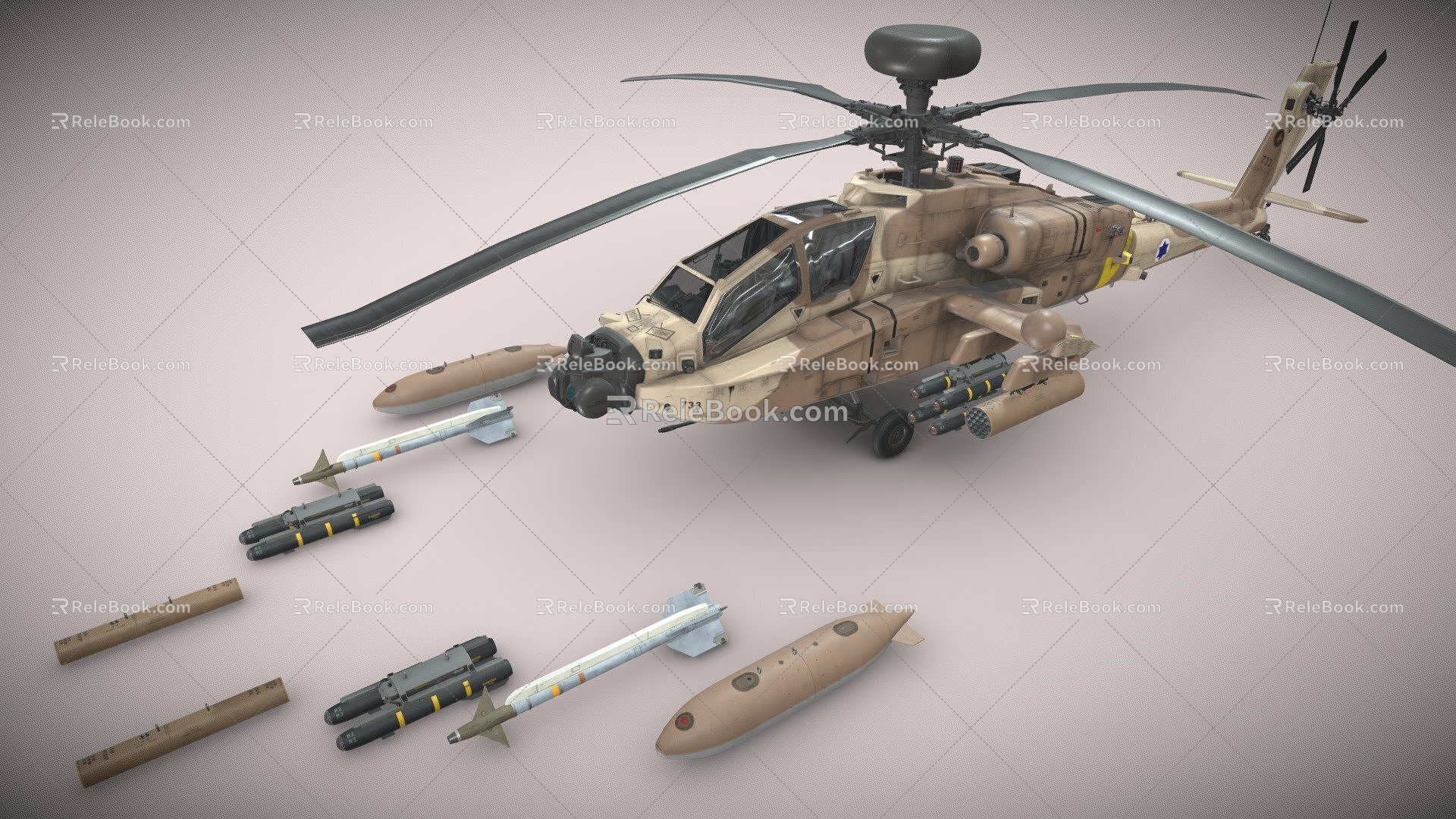 Israeli Air Force Helicopter 3d model