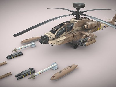 Israeli Air Force Helicopter 3d model