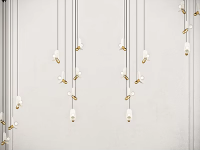 Small chandelier decorative chandelier 3d model