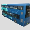 Wrightbus bus passenger car tourist bus double-decker bus low face number low model simple model film and television level 3d model