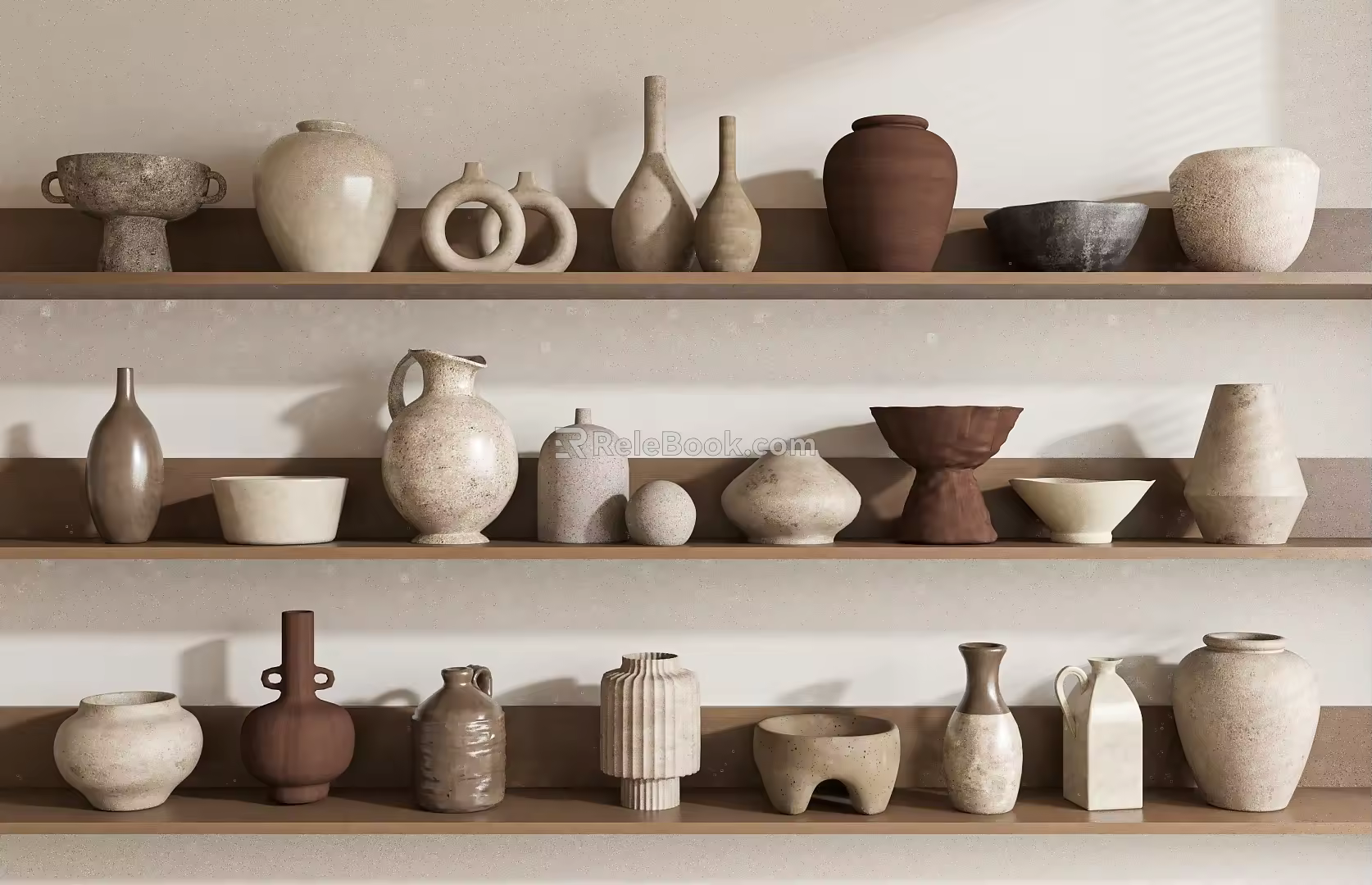 Qui Ji Pottery Pot 3d model