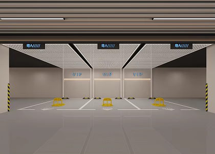 Modern Garage 3d model