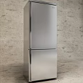 Stainless Steel Double Door Refrigerator Freezer Modern Kitchen Appliance Design