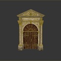 Ancient Building Door Ancient Building Door Chinese Style Door Antique Door Classical Door Chinese Style Door Chinese Style Entrance Traditional Door 3d model