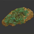Naturally Growing Vibrant Green Malachite Crystal Cluster On Red Matrix